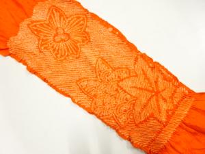 正絹　絞り　帯揚げ